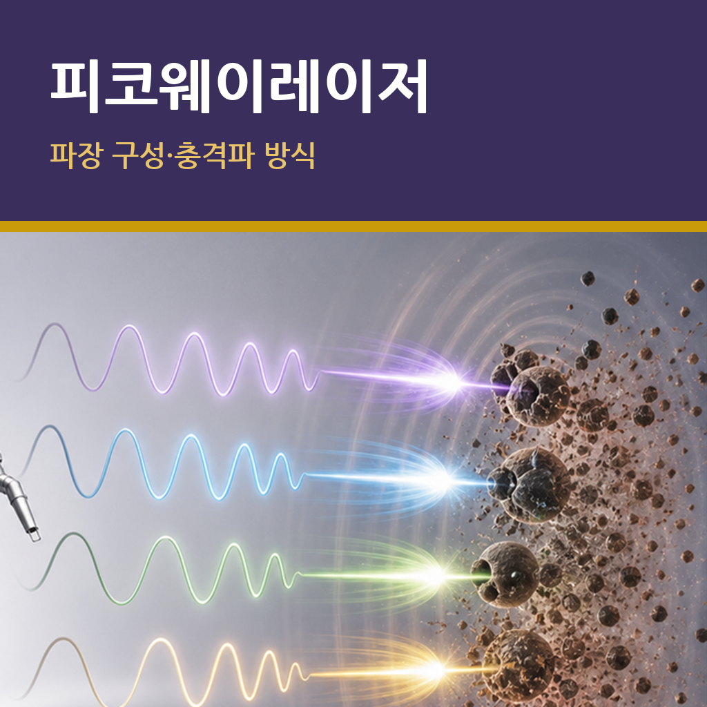 피코웨이레이저 파장 구성과 충격파 방식이 색소에 작용하는 원리